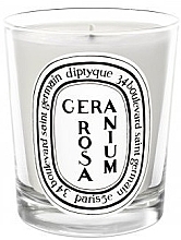 Scented Candle - Diptyque Geranium Rosa Candle  — photo N1