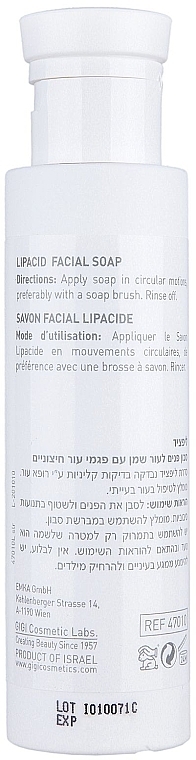 Facial Liquid Soap - Gigi Lipacid Facial Soap — photo N3