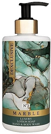 2in1 Hand & Body Wash Marble Marble No. 3 - Dexclusive Luxury Lotion Soap Hand & Body Wash Marble №3  — photo N1