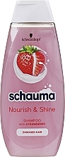 Damaged Hair Shampoo "Strawberry" - Schauma Nourish & Shine Strawberry Shampoo — photo N5