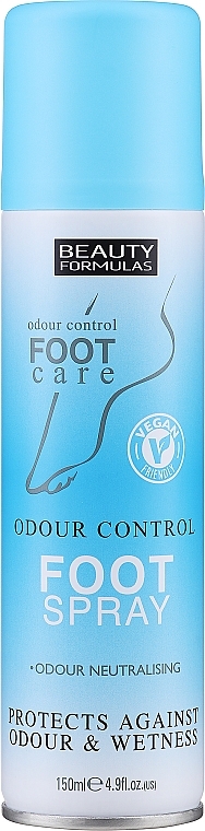 Foot Spray - Beauty Formulas Odour Control Foot Spray — photo N1