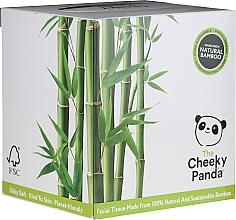Bamboo Facial Dry Tissue, 56 pcs - Cheeky Panda Bamboo Facial Tissue Cube — photo N1
