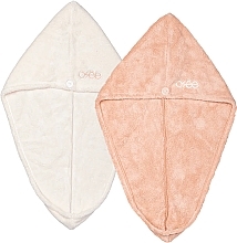 Fragrances, Perfumes, Cosmetics Hair Towels, white/pink - Osee Hair Towel DUO White & Pink