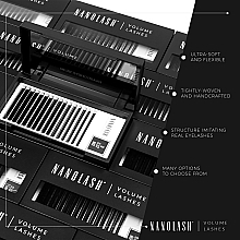 False Eyelashes C, 0.12 (10 mm) - Nanolash Volume Lashes — photo N5