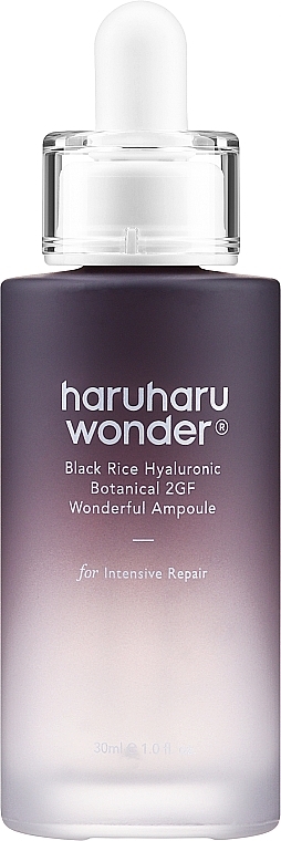 Anti-Aging Face Ampoule - Haruharu Wonder Black Rice Hyaluronic Botanical 2GF Wonderful Ampoule — photo N1