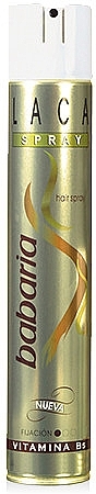 Vitamin B5 Hair Spray - Babaria Gold Hairspray  — photo N1
