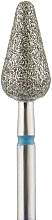 Fragrances, Perfumes, Cosmetics Diamond Nail Drill Bit, rounded cone, L-12.0 mm, 5.0 mm, blue - Head The Beauty Tools