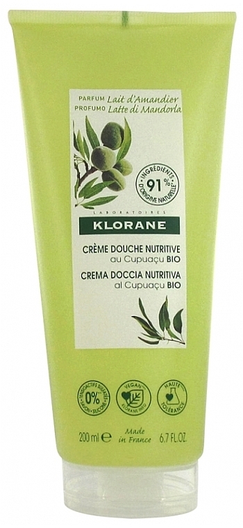 Almond Milk Shower Cream - Klorane Cupuacu Gentle Shower Gel With Almond Milk — photo N1