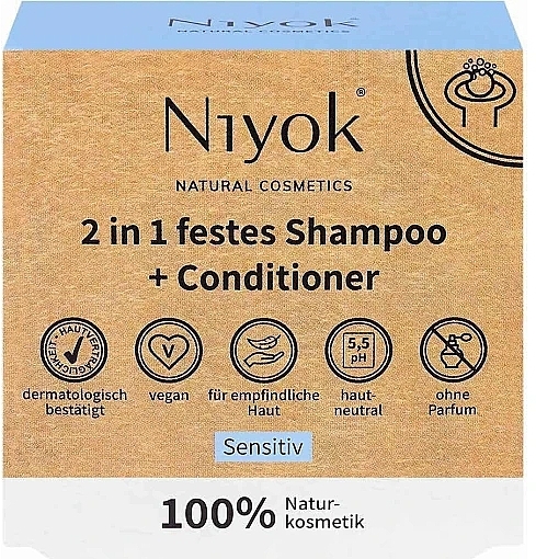 Solid Shampoo & Conditioner 'Sensitive' - Niyok 2in1 — photo N2