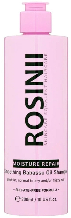 Smoothing Shampoo with Babassu Oil - Rosinii Moisture Repair Smoothing Babassu Oil Shampoo — photo N1