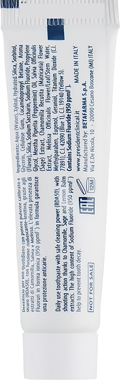 Toothpaste - President Clinical Classic (mini size)  — photo N4