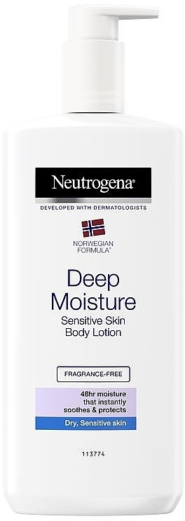 Deep Moisturizing Body Milk for Sensitive Skin - Neutrogena Deep Moisture Body Lotion — photo N3