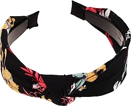 Fragrances, Perfumes, Cosmetics Hair Hoop, FA-5619, black with flowers - Donegal