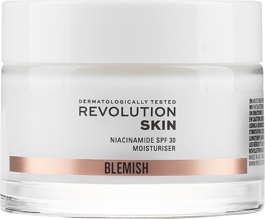Niacinamide Moisturizing Face Cream - Revolution Skin Blemish Niacinamide SPF 30 Moisturiser — photo N2