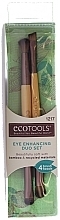 Fragrances, Perfumes, Cosmetics Makeup Brushes Set, 2 pcs - EcoTools Eye Enhancing Eyeshadow Brush Duo 