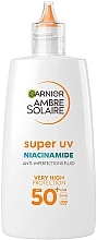 Sunscreen Fluid - Garnier Amber Solar Super UV Niacinamide Fluid SPF50 — photo N1