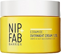 Fragrances, Perfumes, Cosmetics Regenerating Night Face Cream with Ceramides - NIP+FAB Ceramide Fix Overnight Repair Cream 12%