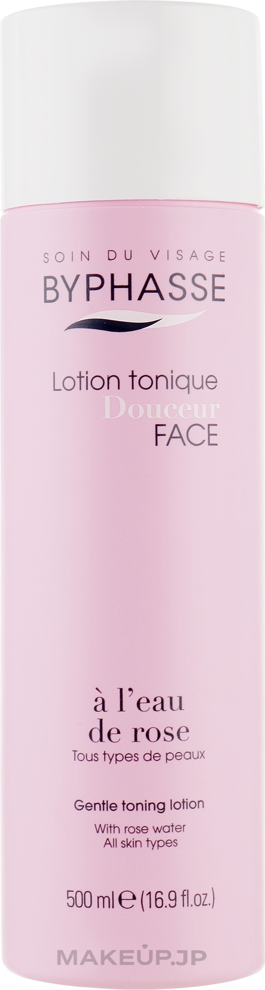 Toning Lotion "Rosewater" - Byphasse Gentle Toning Lotion With Rosewater All Skin Types — photo 500 ml