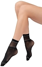 Bianca Women Socks, nero-silver - Veneziana — photo N2