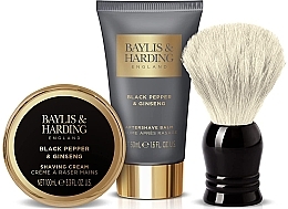 Set - Baylis & Harding Black Pepper & Ginseng Luxury Shave Set — photo N4