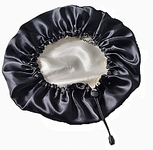 Satin Hair Cap, black - Deni Carte — photo N6