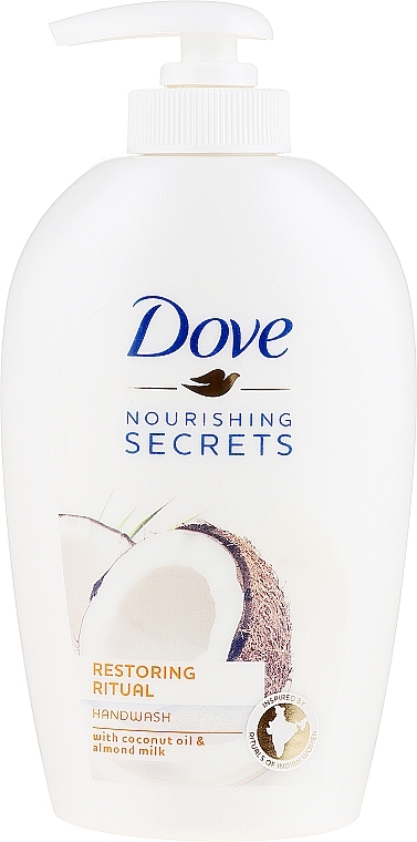 Hand Liquid Soap ‘Coconut Oil and Almond Milk’ - Dove Nourishing Secrets Restoring Ritual Hand Wash — photo N1