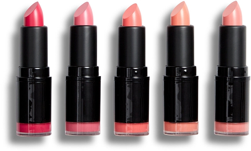 Lipstick Set, 5 pcs. - Revolution Pro Lipstick Collection Matte Pinks — photo N3