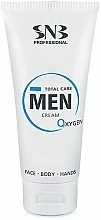 Moisturizing & Soothing Face & Body Cream - SNB Professional Total Care Men Cream Oxygen — photo N1