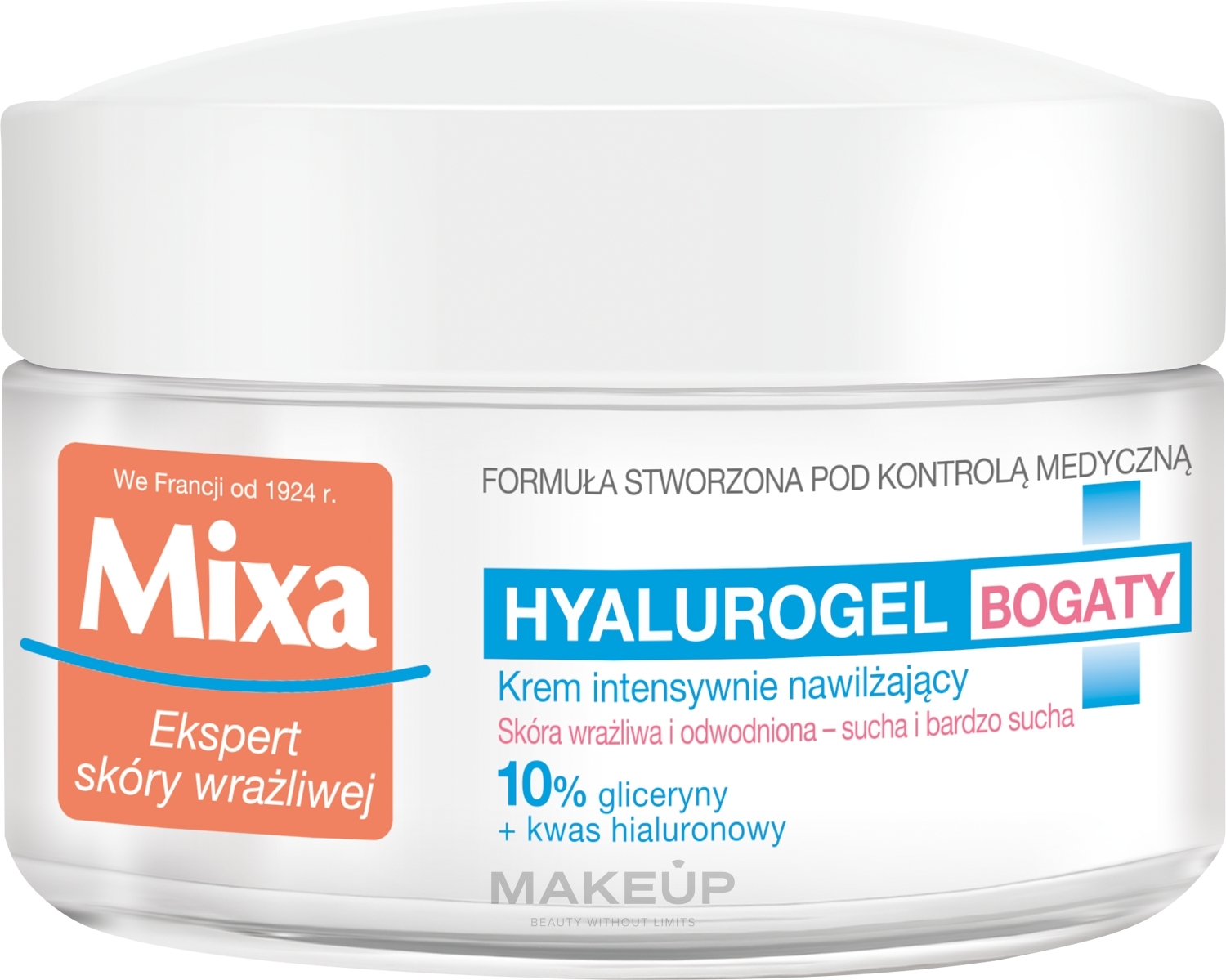 Moisturizing Face Cream - Mixa Hyalurogel Moisturizing Face Cream — photo 50 ml