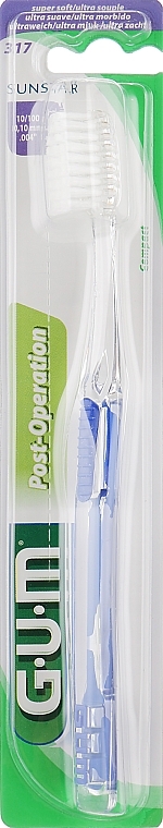 Post-Op Toothbrush, super soft, blue - G.U.M Post Surgical Toothbrush — photo N2