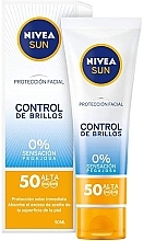 Fragrances, Perfumes, Cosmetics Mattifying Face Cream SPF 50 - Nivea Sun UV Face Shine Control Cream SPF50