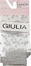 Fragrances, Perfumes, Cosmetics Socks "Polka Dot", grey - Giulia