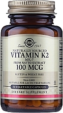 Vitamin K2 Dietary Supplement 100 mcg - Solgar Vitamin K2 (MK-7) — photo N2