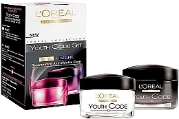 Fragrances, Perfumes, Cosmetics Set - L'Oreal Paris Youth Code (cr/50ml + cr/50ml)