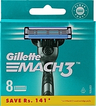 Fragrances, Perfumes, Cosmetics Shaving Razor Refills, 8 pcs. - Gillette Mach3
