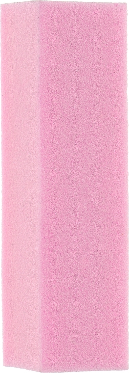 4-Sided Foam Nail Buffer, 95x25x25 mm, pink - Baihe Hair — photo N1