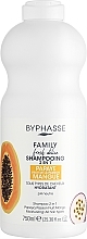 Papaya, Passion Fruit & Mango Shampoo 2in1 - Byphasse Family Fresh Delice Shampoo — photo N1