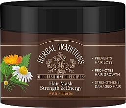 Fragrances, Perfumes, Cosmetics Strengthening Hair Mask '7 Herbs' - Herbal Traditions Strength & Energy Hair Mask