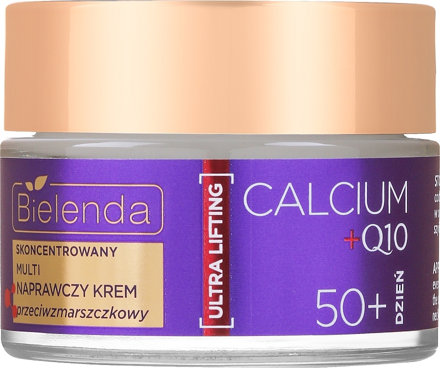 Anti-Wrinkle Multi-Regenerating Cream 50+ - Bielenda Calcium + Q10 — photo N1