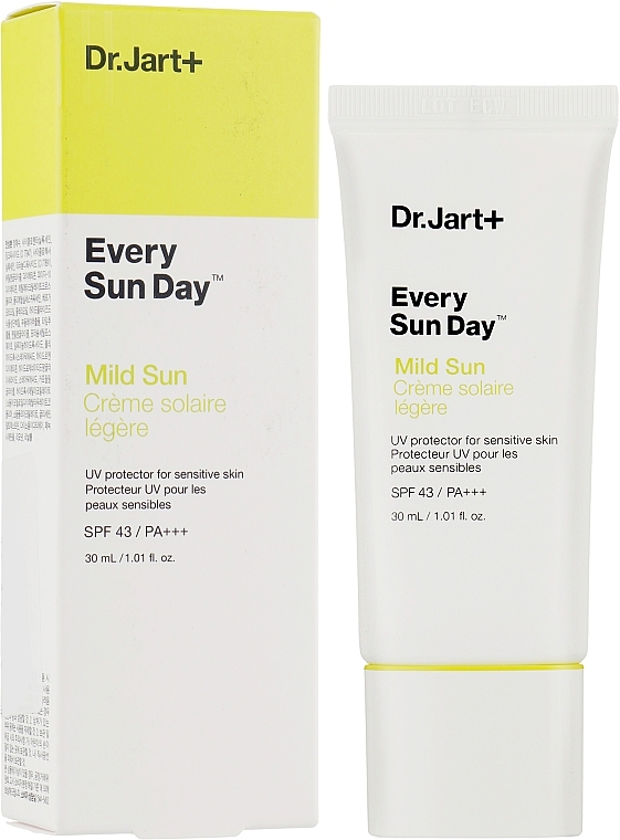Mild Facial Sunscreen SPF43 PA+++ - Dr. Jart+ Every Sun Day Mild Sun — photo N2