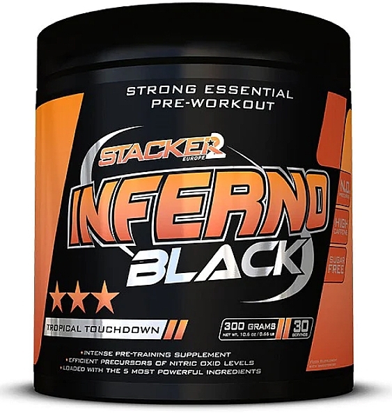 Pre-Workout Complex - Stacker2 Inferno Black Tropical Touchdown — photo N2