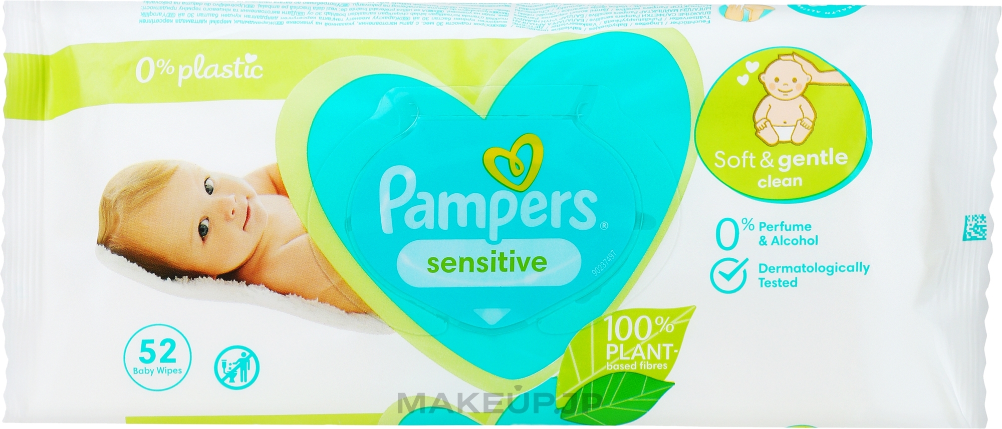 Baby Wet Wipes, 52 pcs - Pampers Sensitive — photo 52 ЊВ.