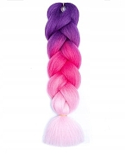 Fragrances, Perfumes, Cosmetics Synthetic False Hair, 120 cm, pink ombre - Ecarla