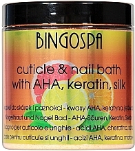 Fragrances, Perfumes, Cosmetics Mandarine Oil and Silk Proteins Nail and Cuticle Salt - BingoSpa