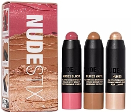 セット - Nudestix Mini Roses & Honey Blush Kit (blush/3x1.8g) — photo N2