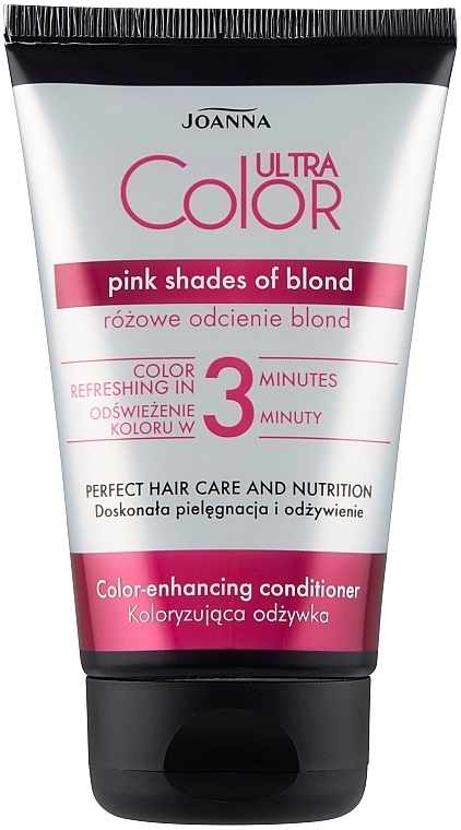 Tinted Hair Conditioner - Joanna Ultra Color System Pink Shades Of Blond — photo N2