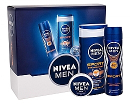 Fragrances, Perfumes, Cosmetics Set - NIVEA Men Deo Sport 2017 (deo/150ml + sh/gel/250ml + cr/30ml)