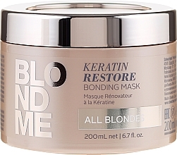 Fragrances, Perfumes, Cosmetics Bonding Mask "Keratin Repair" for All Blonde Hair Types - Schwarzkopf Professional Blondme Keratin Restore Bonding Mask