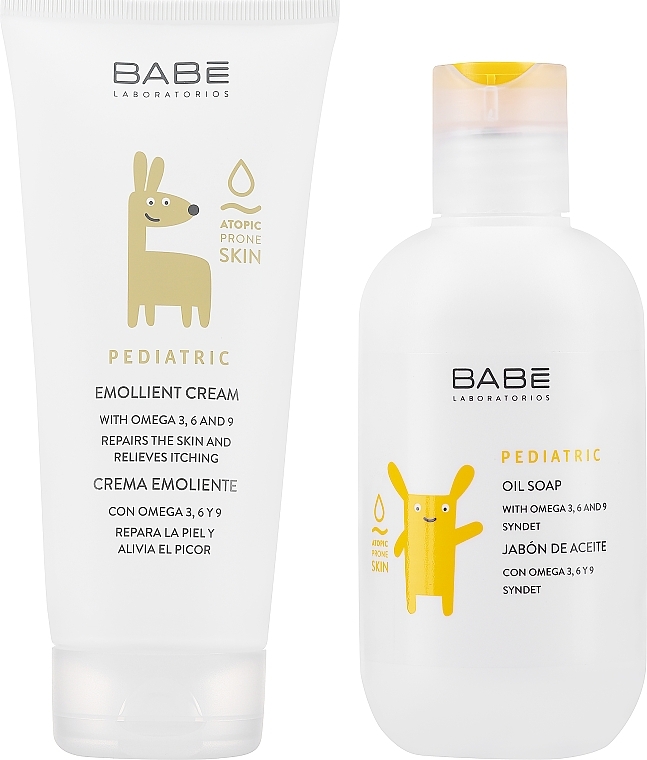 Set - Babe Laboratorios Atopic Calm Pack (b/cr/200ml + soap/200ml) — photo N2