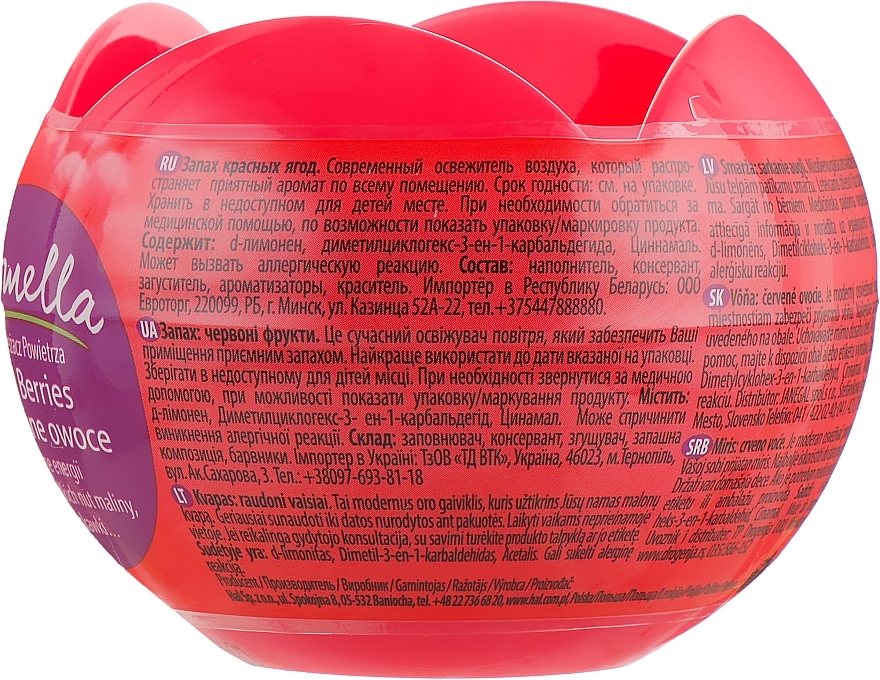 Gel Air Freshener "Red Berries" - Kolorado Aromela — photo N2